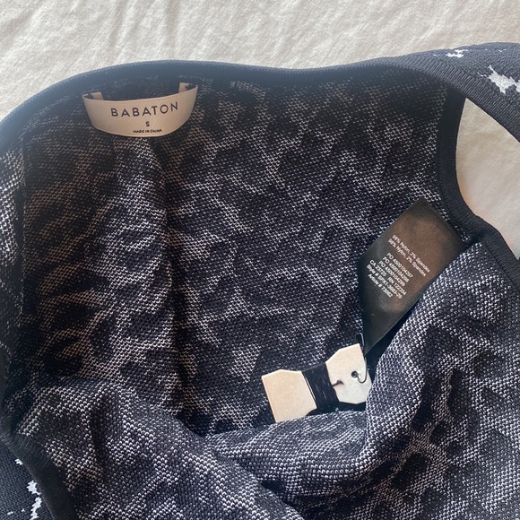 Babaton Sculpt Knit Tank Leopard Print NWOT - Picture 3 of 6